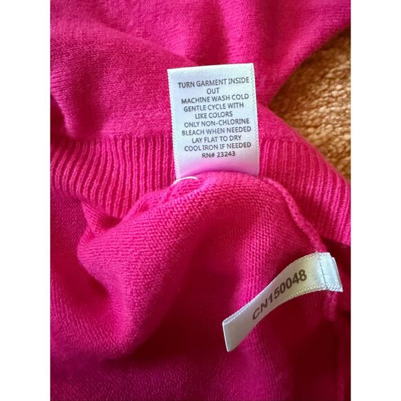 New York & Company Fuchsia Batwing Dolman Sleeve Pullover Knit Top Size M - Picture 4 of 7